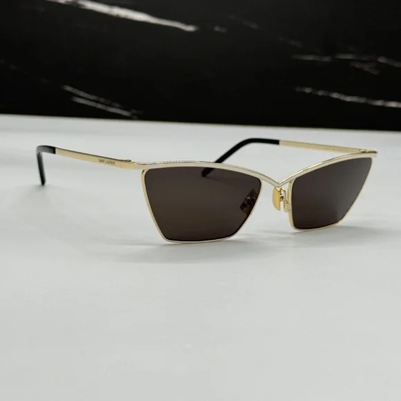 NEW SL637 003 SAINT LAURENT GOLD WOMEN SUNGLASSES SL 637 003  display picture 1